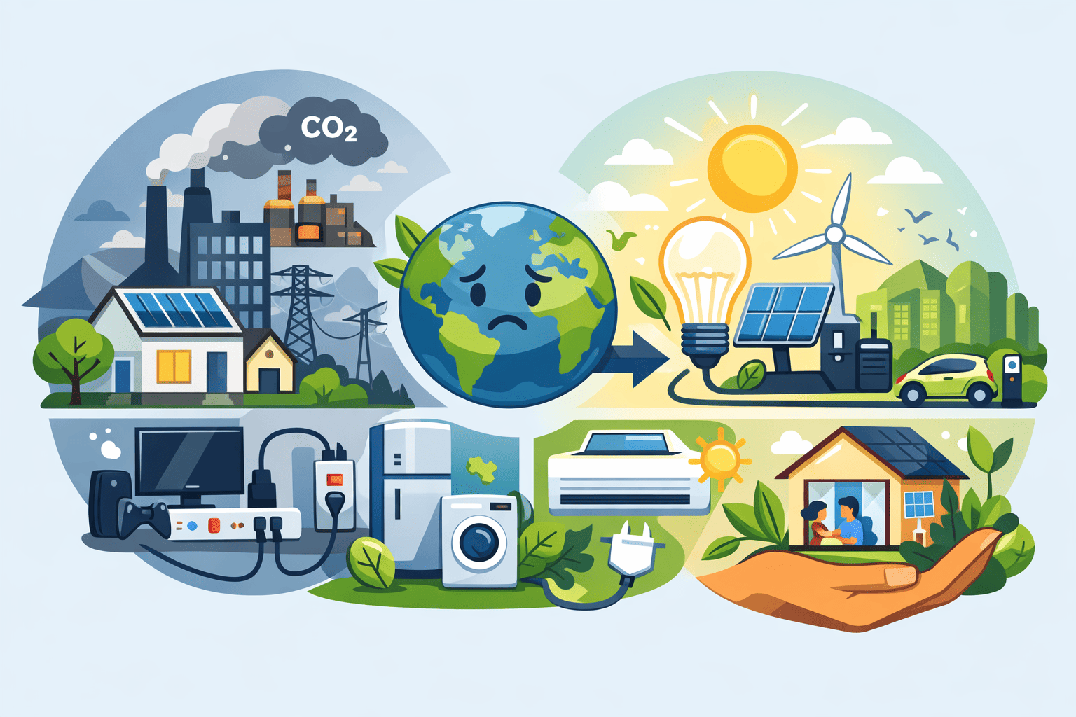 خطوات بسيطة لتقليل استهلاكك الكهربائي اليومي.