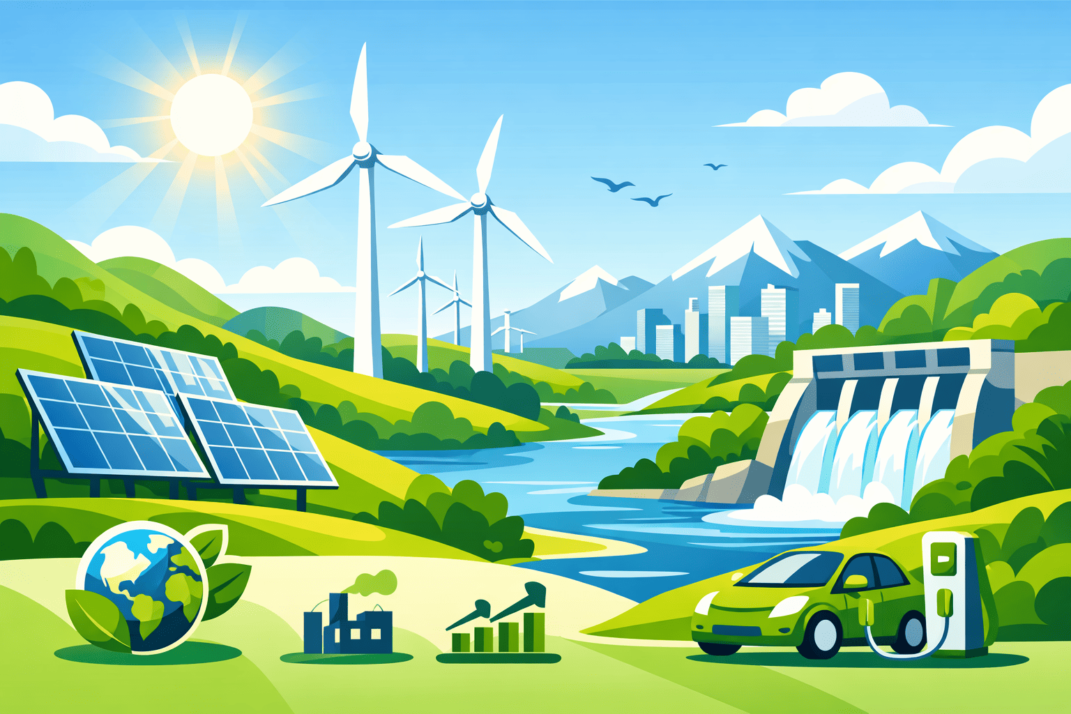 الطاقة المتجددة: مستقبل يضيء طريقنا نحو الاستدامة.